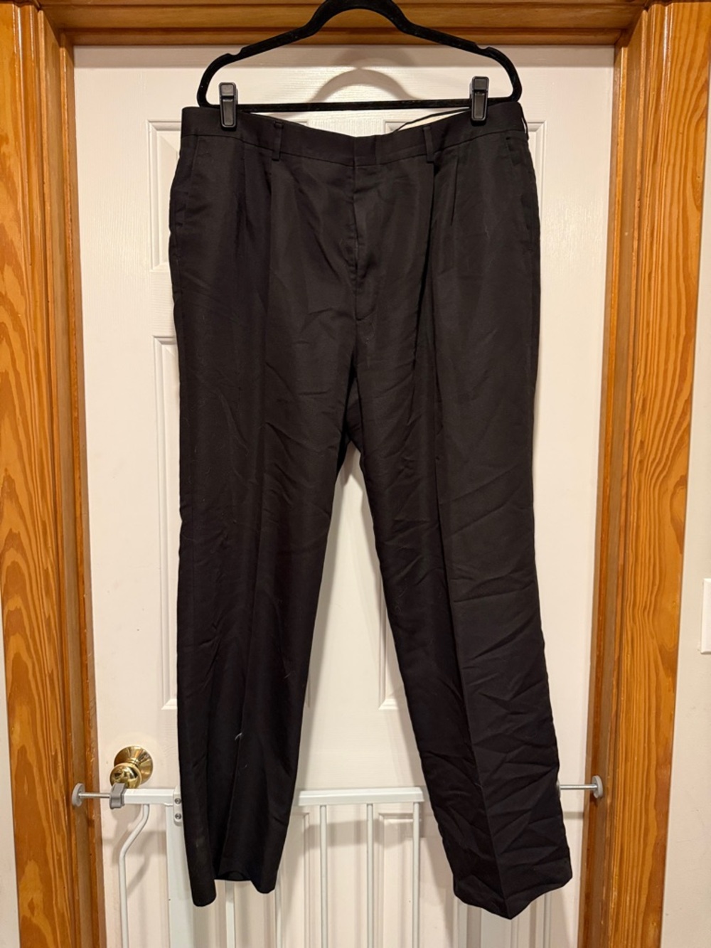 EliteStyle Men's Black Tailored Dress Pants